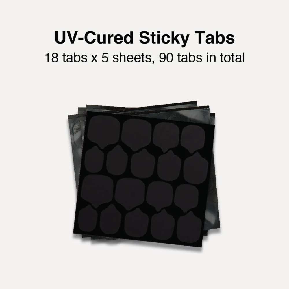 UV-cured sticky tabs for press-on nails, 90 pieces